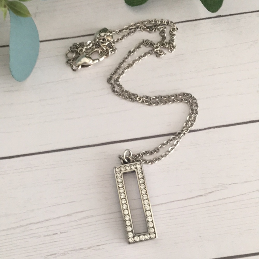 Brighton Retired Starry Night Baguette Necklace RARE